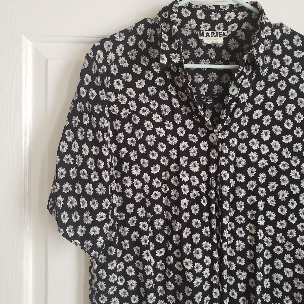 Vintage Floral Button Up